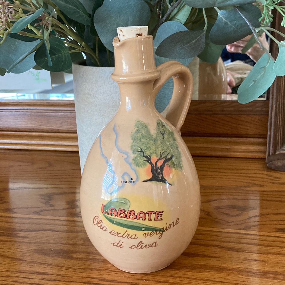 Labbate Olive Oil Ceramic Jug - Cream